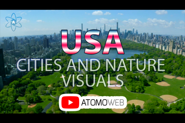 Native American Flute Music with Beautiful USA Cities and Nature Visuals